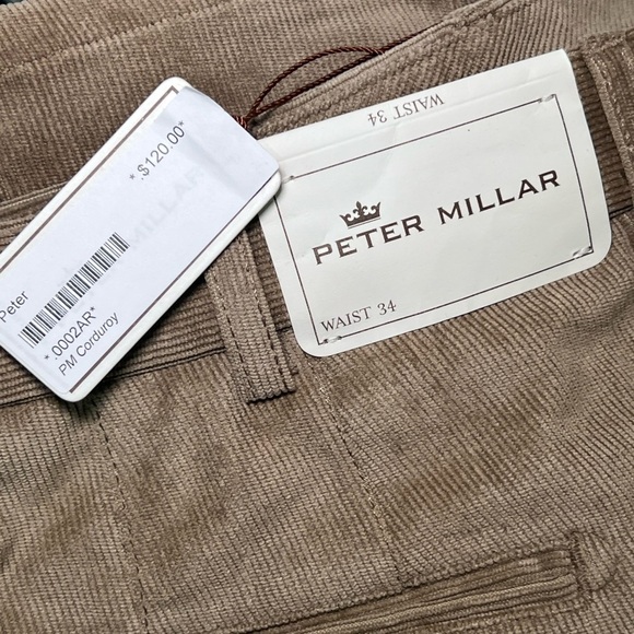 Peter Millar Nanoluxe Corduroy Dress Pants size 34 Waist - Picture 5 of 7